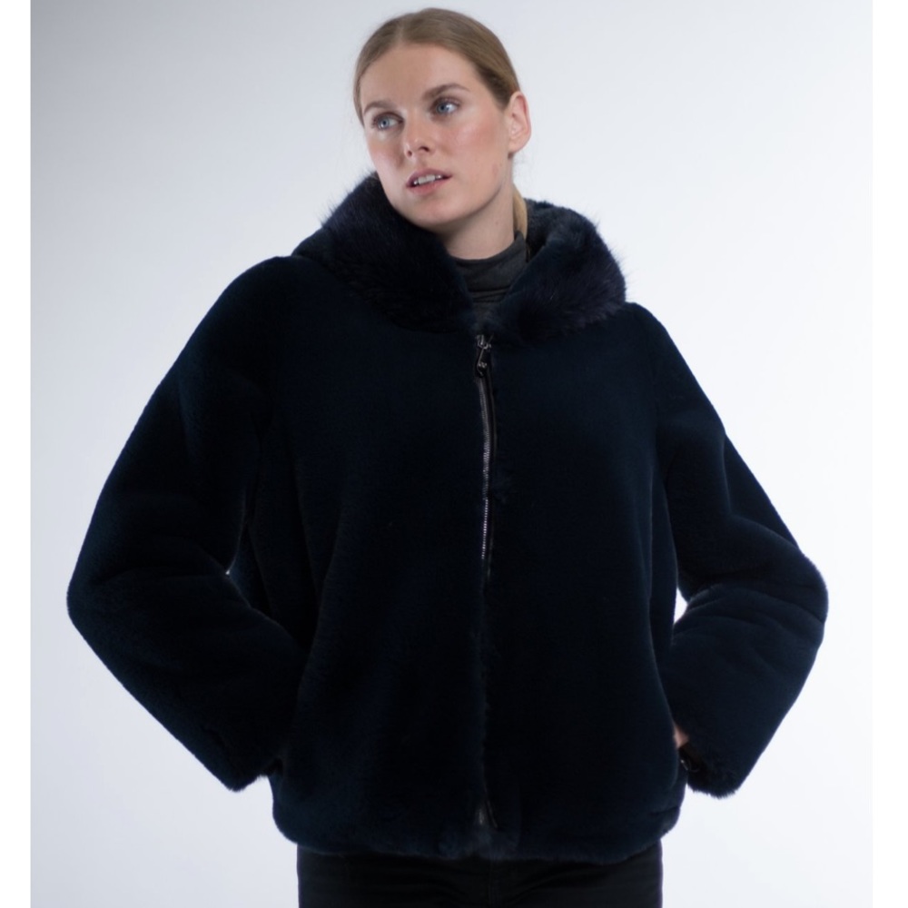 Belle Fare The Minsk Luxury Faux Fur Bomber Jacket